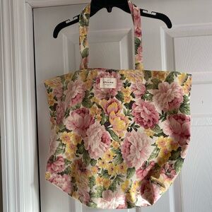 Sezane floral tote